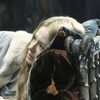 elaineofshalott: Miranda Otto as Eowyn in movie "The Return of the King", lying on velvet pillow in Houses of Healing, looking sick. (tired)