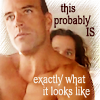 mab_browne: Scene from ep True Crime, text is 'this probably IS exactly what it looks like'. (TS.True Crime)