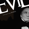 elaineofshalott: Picture of gray-haired Charles Dance on black background, with large white EVIL partially cut off at the top. (EVIL)