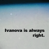 blah blah blah: ivanova right