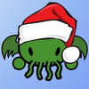 helens78: A small cute drawing of Cthulu in a Santa hat. (me: santa cthulu)