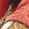 kohikari: the crook of Princess Elizabeth's elbow and waist in a fine gown (nook; cranny)