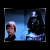 swizzlespoon: Animated icon showing Luke Skywalker and Darth Vader in elevator in RotJ, caption "Worst Elevator Ride Ever." (Star Wars)