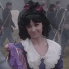claudiometer: re-enacment garb, complete with terrible black wig (meanwhile in the civil war)