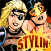 pob: Wonder Woman and Black Canary dressed in silly clothes (sillier than usual even) (STYLIN')