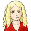 winnocspet: a child with curly blond hair and a loose red shirt (confused)