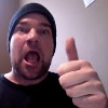 dapatty: James Dewees wearing a beanie giving a thumbs up. (dewees thumbs up)