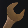 crazyscot: Close-up of a spanner on a dark background (spanner)