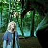 sporky_rat: Luna Lovegood making friends with a thestral. (luna)