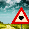 pleasance: Yield for Love Sign (Love Ahead)