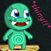 ilyena_sylph: happy monster thinks this is shiny!! (MLC: shiny!)