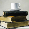 latin_cat: (books and tea)