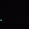 commotiocordis: Green on black, an animated depiction of a normal heart rhythm on an ECG monitor. (sinus rhythm)