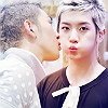 actionreaction: photo of baekho and ren from nu'est. baekho is whisperingin ren's ear very close ([kpop] lunatox: kc and shin smooch)