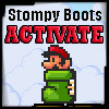 celli: Super Mario in a boot, captioned "Stompy Boots ACTIVATE" (stompy boots)