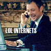 innocentsmith: Simm!Master gleefully typing; text: "LOL internets" (dw: simm!master is full of lulz)