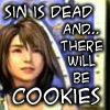 dagas_isa: Yuna, from Final Fantasy X Text: Sin is dead and there will be cookies (yuna cookies)