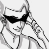 sick_heartbeats: dirk smirking and adjusting his glasses, looking like a douchebag (douchebag)