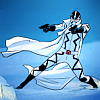 snickfic: [A+X] Fantomex shooting across the snow (Fantomex snow)