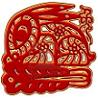 phi: Red line drawing of a rabbit, to celebrate the lunar new year. (lunar new year 2011)