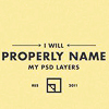 outlineofash: Text reads, "I will properly name my PSD layers." (Art - Digital Promise)