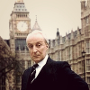 mightthinkthat: Ian Richardson posing in front of parliament. (Default)