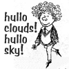 oursin: Fotherington-Tomas from the Molesworth books saying Hello clouds hello aky (Hello clouds hello sky)
