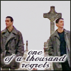 scrollgirl: duncan and methos; text: one of a thousand regrets (hl d/m regrets thefakeheadline)