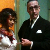 becauseichooseto: Miles pointing at the 'blood' stained dress of one of his fellow actresses. (gallows humour)