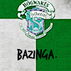 musyc: Slytherin, text only: Bazinga (Slytherin: Bazinga)