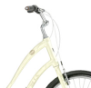 sporky_rat: The handlebars and headset of a pale yellow Trek Pure Lowstep. (bicycles)