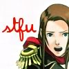 not_a_sniglet: Prosecutor Lana Skye from Ace Attorney shouting. Text: stfu (Lower-case and in swirly font) (Lana)