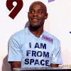 marginaliana: Simon on Numberwang wearing "I am from space" shirt. (Simon is from space)