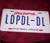 gairid: Louisiana Lic. Plate L & L (VC - LdPdLdL-dL License Plate)