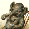 gairid: Elephant drinking tea (Food & Drink - Elephant w/Tea)
