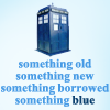 jaelle: Something old, something new, something borrowed, something blue (TARDIS)