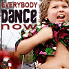 oxfordtweed: Chunk from the Goonies lifting his shirt, with the text 'Everybody dance now' in the upper left (Dance - Chunk)