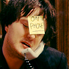 oxfordtweed: Bernard Black on the phone, with a Post-it Note on his forehead reading 'On Phone.' (Bernard - On Phone)