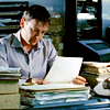 oxfordtweed: Sam Tyler going over paperwork at his desk (Paperwork - Sam)
