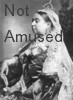oursin: Photograph of Queen Victoria, overwritten with Not Amused (queen victoria is not amused)