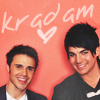 fullygoldy: Kris & Adam pink background (Kradam <3)