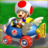 stealth_noodle: Mario Kart's Toad is SO HAPPY in his go-cart. (mario kart)