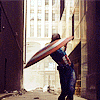 vintagecaptain: ([cap] shield throw)
