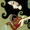 instantramen: a woman with black hair and white skin pouring water from a kettle (Turnbull is a level 13 Pastamancer)