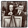 omens: morticia paints (Addamses - art)