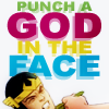 wildandfreehearts: Kid!Loki being held by the collar underneath the words 'punch a god in the face' (Punch a god in the face)
