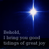 owl: Star over Bethlehem. Behold I bring you glad tidings of great joy. (Christmas)