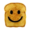 montuos: grilled cheese sandwich with a happy face (happy sandwich)