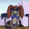 melchar: egypt-themed raccoon girl (cute melchar)