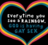 simplysly: (t-shirt hell gay god)
